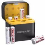 PHOTOOLEX AAA Akkus, wiederaufladbar, 1300mWh, 1,5V mit Schnellladegerät