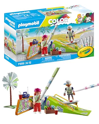 PLAYMOBIL Skatepark 71515 – Kreatives Spielzeug für Kinder ab 6 Jahren