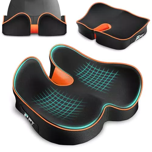 POOTACK Orthopädisches Sitzkissen für Bürostuhl mit Memory Foam – Ergonomisch und komfortabel