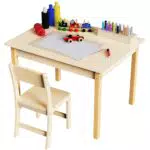 Puecrof Kinder Tisch- und Stuhlset für Kleinkinder