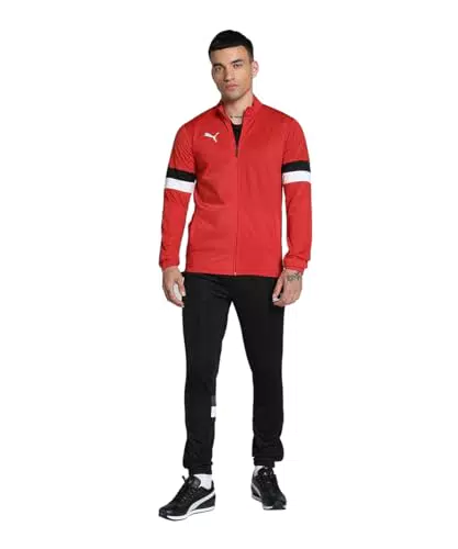 PUMA Herren Teamrise Tracksuit Trainingsanzug, PUMA Red-PUMA Black