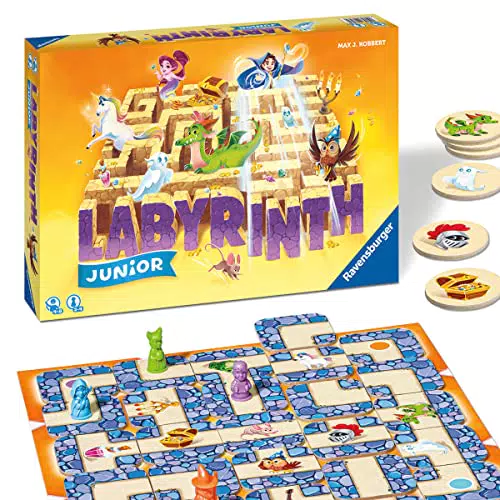 Ravensburger 20980 - Dino Junior Labyrinth - Familienklassiker für die Kleinen