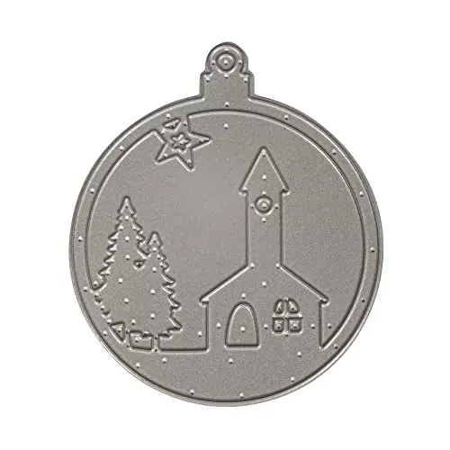 Rayher Weihnachtskugel Stanzschablone für Papier- und Kartengestaltung