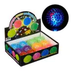 Relaxdays LED Igelball, leuchtender Stachelball Ø 6,5 cm, Spielzeug für Kinder