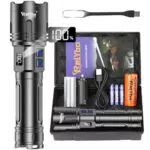 Relybo LED Taschenlampe XHM90.2 - Aufladbar, extrem hell und taktisch