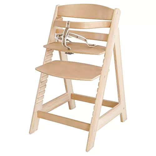 Treppenhochstuhl Sit Up III - Mitwachsender Baby Hochstuhl - Kinderhochstuhl aus Holz - Weiß