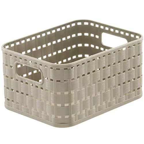Rotho Country Aufbewahrungskorb 2l in Rattan-Optik, BPA-frei, Kunststoff (PP)