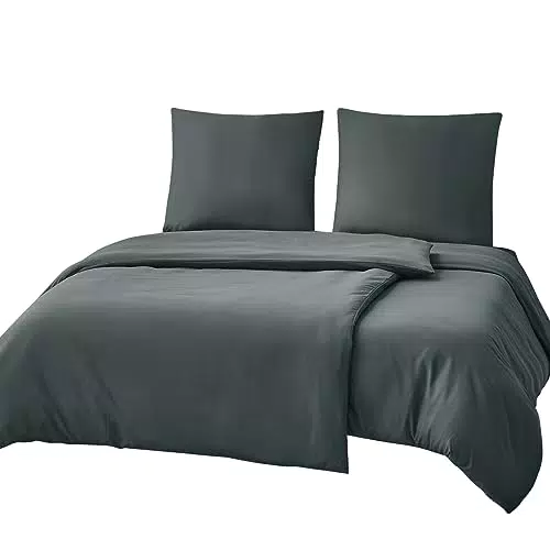 RUIKASI Bettwäsche 155x220 2teilig Grün - Bettbezug 155 x 220 Set mit Kissenbezug