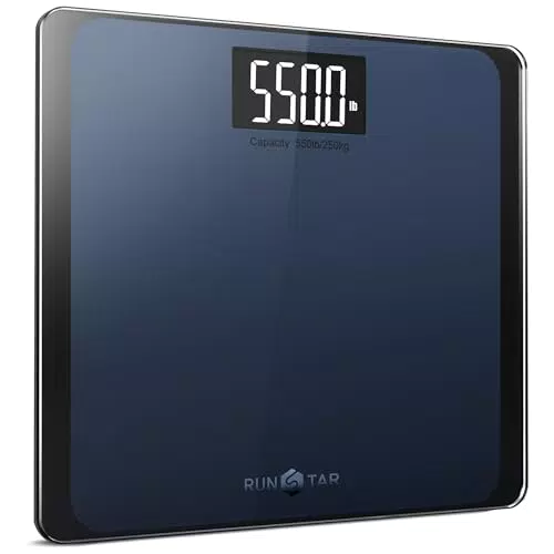 RunSTAR Digitale Personenwaage mit hochpräzisen Sensoren und großem LCD-Display