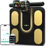 RunSTAR Körperfettwaage mit 8 Elektroden für Gewicht, BMI und Muskelmasse