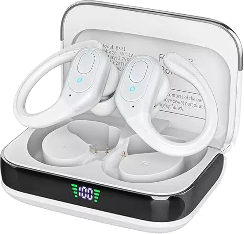 Sajawass Wireless Bluetooth Ohrhörer mit LED-Display und IPX7 wasserdicht