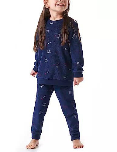 Schiesser Mädchen Schlafanzug Set Pyjama warme Qualitäten Frottee-Fleece-Interlock-Größe 92 bis 140 Pyjamaset