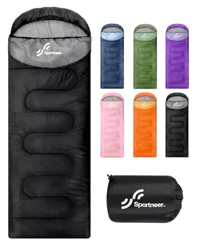 Sportneer Schlafsack - Leichter Schlafsack für Camping und Wandern