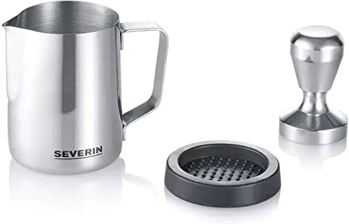 SEVERIN Barista-Starterset 5996 – Professionelles Edelstahl-Milchschaumkännchen