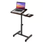 Seville Classics Mobiler Stehpult mit Beistelltisch für Laptops