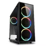 Sharkoon TG4 RGB PC-Gehäuse - Hochwertiges Gehäuse für Gaming-PCs