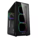 Sharkoon TG6 RGB ATX PC-Gehäuse mit Hartglas für optimierte Kühlung