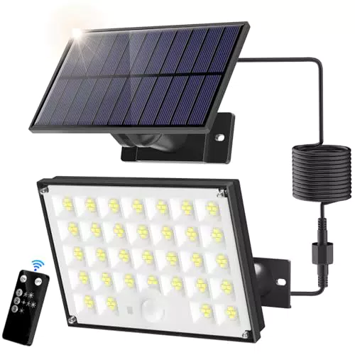 SIGRILL Solarlampe mit Bewegungsmelder und Fernsteuerung für Außenbereiche