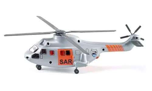Siku SAR Transporthubschrauber 1:50 mit Spielzeugfigur und Seilwinde