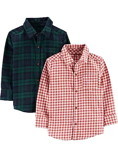 Simple Joys by Carter's Jungen Langärmliges, gewebtes Hemd
