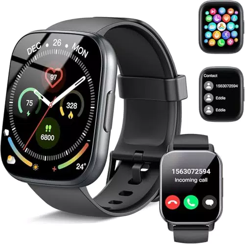 Smartwatch Herren Damen mit Bluetooth, 1.95" HD Touchscreen, IP68 wasserdicht