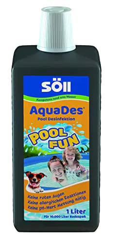 AquaDes Pool-Desinfektion flüssig 2,5 l - Effektive Poolreinigung gegen Bakterien und Keime
