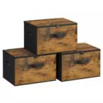 SONGMICS Aufbewahrungsbox mit Deckel, faltbare Stoffbox für Kleidung, RYZ103B01