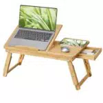 SONGMICS Laptoptisch höhenverstellbar klappbar für Bett und Sofa, LLD01N