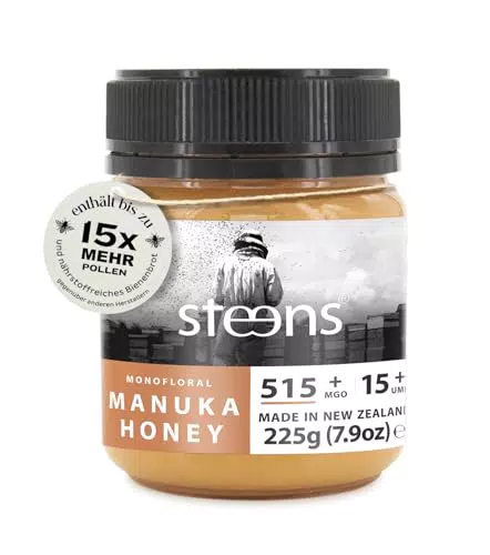 Steens Manuka Honig UMF 15+ MGO 515 - 100% zertifiziert aus Neuseeland