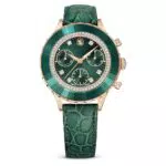 Swarovski Octea Chrono Damenuhr mit Lederarmband und Swarovski Kristallen