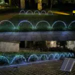 Tacobey Solarbetriebene Gartenleuchten mit flexiblen Röhren und 115 LEDs