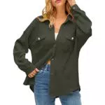 TcIFE Vintage-Shirt für Damen mit Langarm und elastischen Bündchen