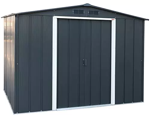 Tepro Metallgerätehaus ECO 8x6 - Hochwertiger Geräteunterstand und Lagerlösung
