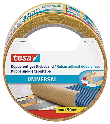 tesa Doppelseitiges Klebeband Universal - Vielseitiges Klebeband für Verpackungen