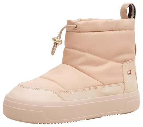 Tommy Hilfiger Damen Mini Snowboots Plateau aus Nylon