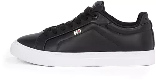 Tommy Hilfiger Damen Court Sneaker Icon Flag aus Leder