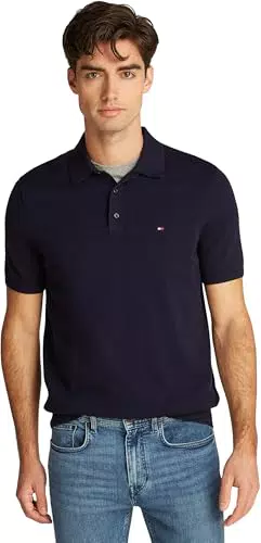 Tommy Hilfiger Herren Poloshirt Essential aus Baumwolle Kurzarm