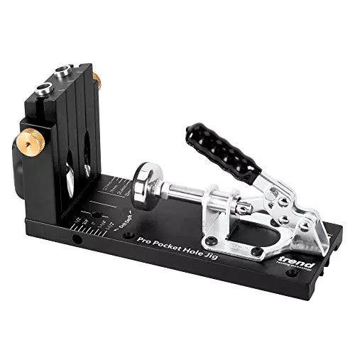 Trend Professional Pocket Hole Jig Kit mit Aufbewahrungstasche und Schrauben