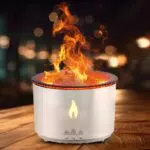 Trsaow Vulkan Luftbefeuchter mit Nachtlicht - Aroma Diffusor für Zuhause und Büro