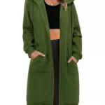 Tuopuda Damen Kapuzenpullover mit Reißverschluss – Langarm Hoodie für Herbst/Winter