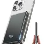 Ultra Slim iPhone Powerbank für Magsafe, Ntaanoo Magnetische Power Bank Induktives Laden 5000mAh