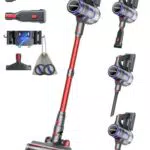 VACTechPro Akku Staubsauger 48000Pa, 550W, 70Min Laufzeit, Kabellos mit 8-Schicht-Filter