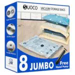 Vakuumbeutel für Kleidung Jumbo 100×70 cm mit luftdichtem Ventil und Handpumpe