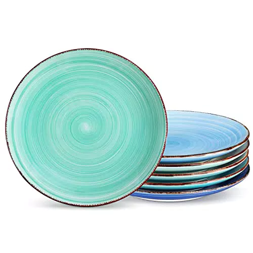 Vancasso BONITA Speiseteller Set - Steingut Geschirr für Spülmaschine und Mikrowelle