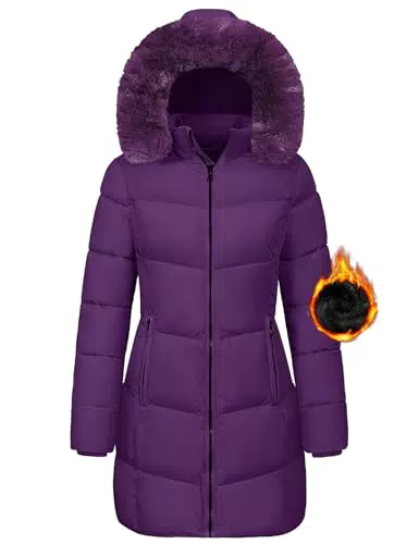 Vancavoo Damen Winterjacke Parka Daunenmantel Steppmantel mit Kapuze