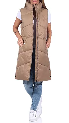 VERO MODA Damen Weste 10273950 Dark Olive L
