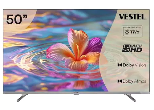 Vestel Smart TV 50 Zoll, 4K UHD mit Dolby Vision HDR und Triple-Tuner, 50UT9840