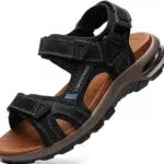 Visionreast Herren Outdoor Sandalen – Leichte Trekking Sandalen mit Klettverschluss