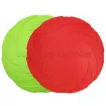 Vivifying Hundefrisbee aus Naturkautschuk für Land und Wasser, 18 cm