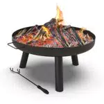 VOUNOT Feuerschale mit Funkenschutz für Garten und Camping